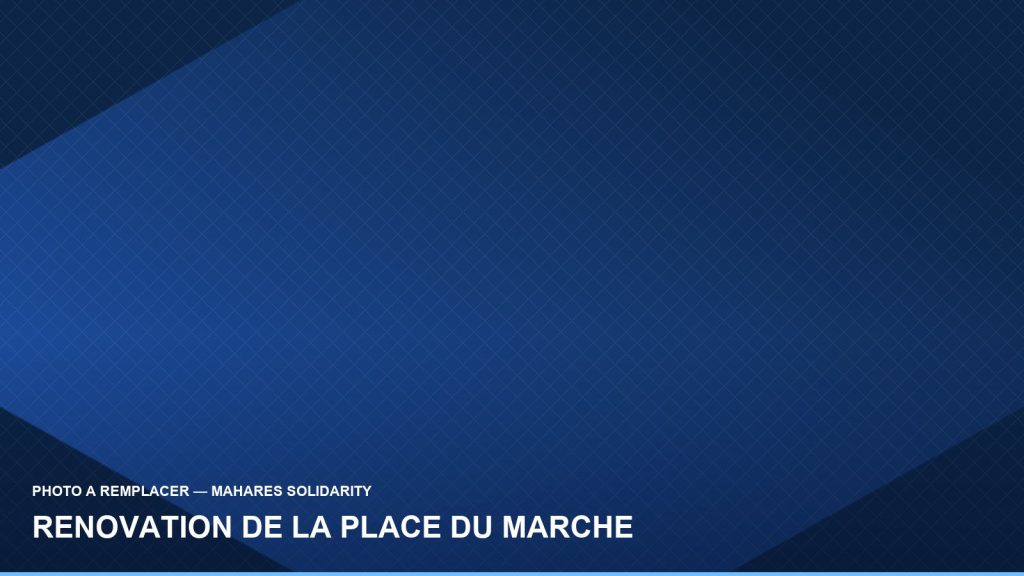 Renovation de la place du marche