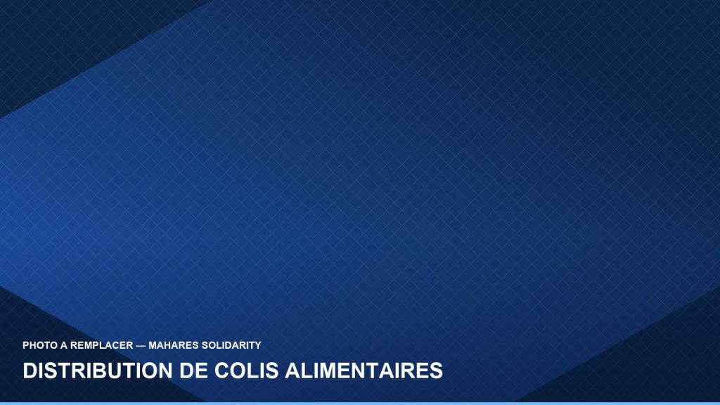 Distribution de colis alimentaires